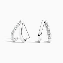 Zuri Diamond Huggie Earrings