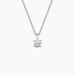 Single stud top diamond necklace