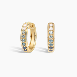 14K Yellow Gold Siren Huggie Earrings