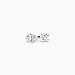Gold and store silver diamond earrings