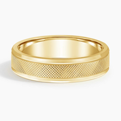 Mixed Metal Maverick 5.5mm Wedding Ring in 18K White Gold and 18K