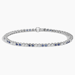 Azura Sapphire and Diamond Bracelet (1/2 ct. tw.) in 18K