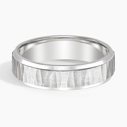 Hidden Celtic Knot 6mm Wedding Ring in 18K White Gold
