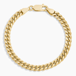 Dani 22 in. Lightweight Cuban Link Chain Necklace in 14K Yellow Gold