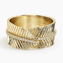 【ご予約品】 ct. (1 Ring Diamond Lab Leaf Pavé Goodall Jane tw.) 14K in アクセサリー