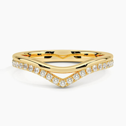 Alina Double Band Diamond Ring in 18K Yellow Gold