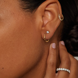 2mm Huggie Perfect Hoop Earrings