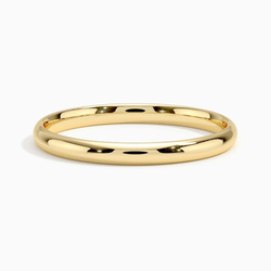 18K Yellow Gold 2mm Comfort Fit Wedding Ring