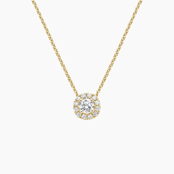 Yellow gold diamond necklace sale