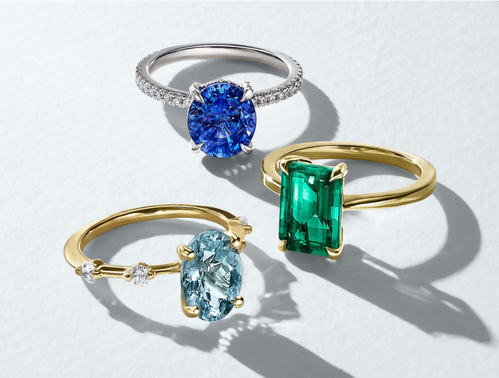 Assortment of Gemstone Engagement Rings