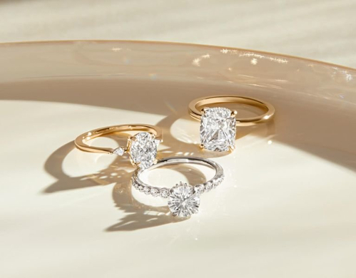 Oblong sales diamond ring