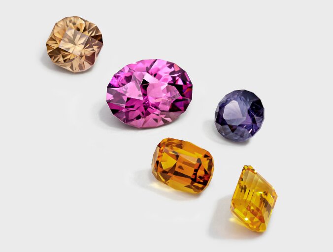 Light on sale colored gemstones