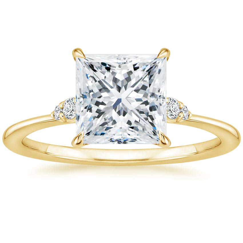 18K Yellow Gold Colette Diamond Ring, large top view