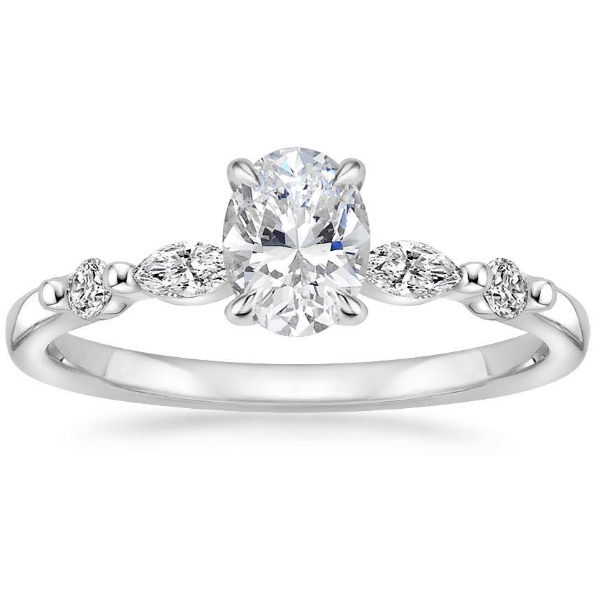 marquise and round diamond ring petite versailles brilliant earth