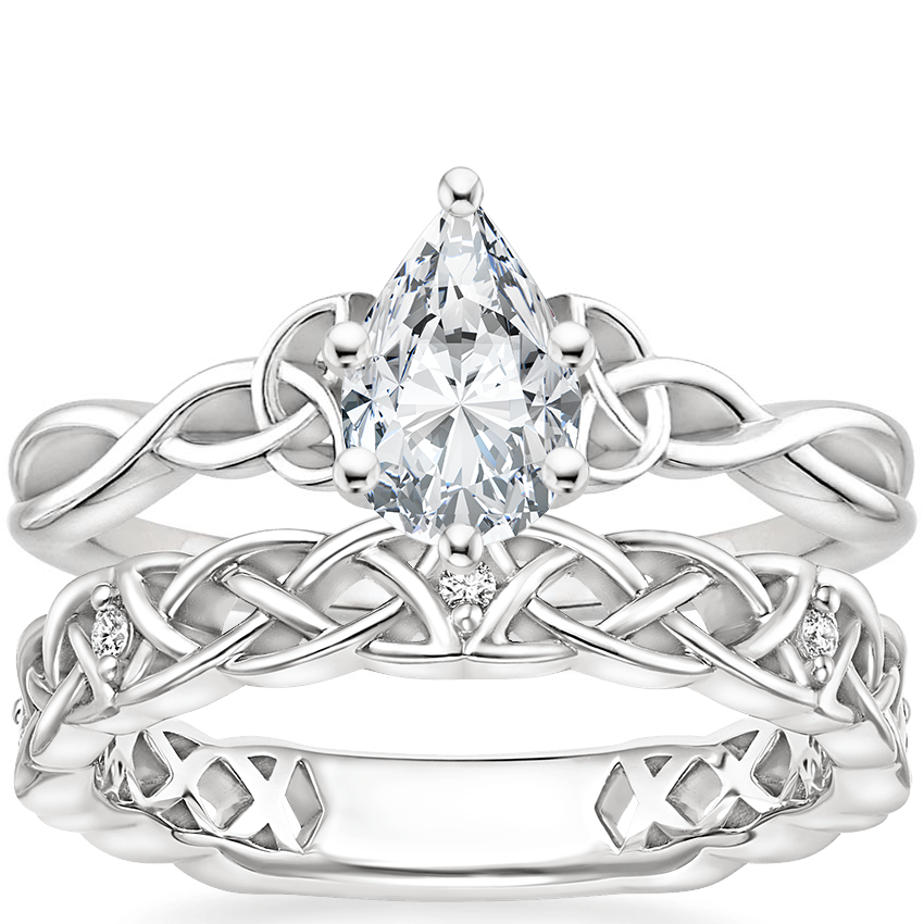 Entwined celtic love knot ring on sale