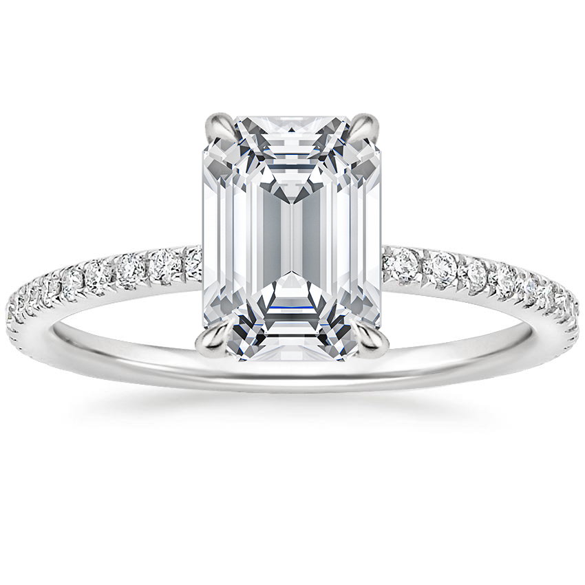 Platinum Perfect Fit Three-Quarter Diamond Ring (1/4 ct. tw.), large top view