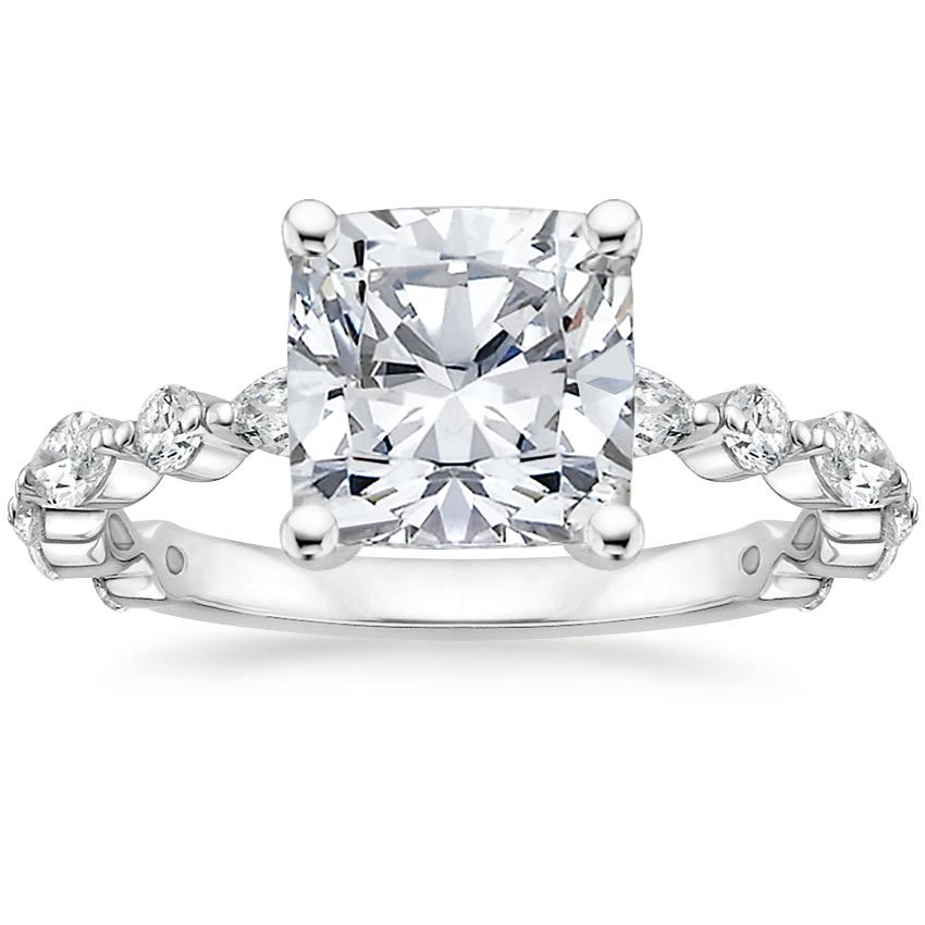 Platinum Versailles Three-Quarter Coverage Diamond Ring (1/2 ct. tw.), large top view