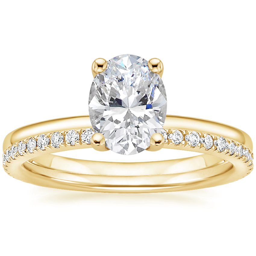 18K Yellow Gold Sydney Perfect Fit Lab Diamond Ring with Luxe