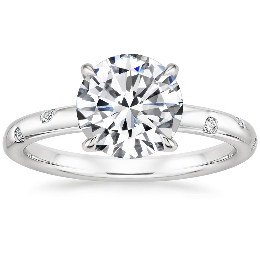 Platinum Corinne Diamond Ring, large top view
