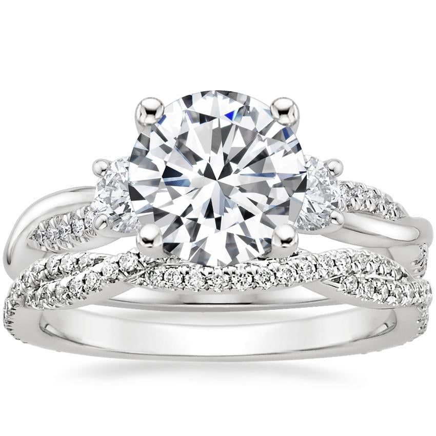 Petite luxe twisted vine diamond sales ring