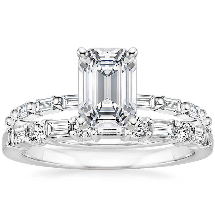 18K White Gold Dominique Diamond Ring 1 3 ct. tw. with Leona Diamond Ring 1 3 ct. tw
