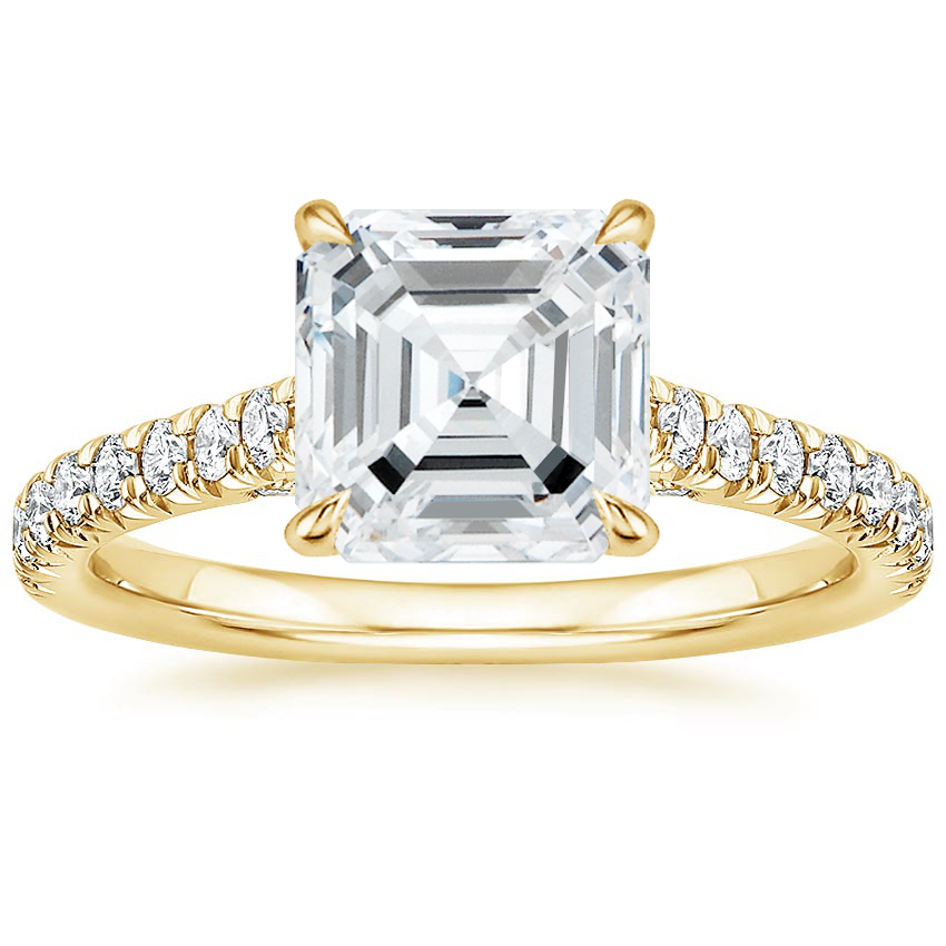 18K Yellow Gold Chantal Diamond Ring, large top view