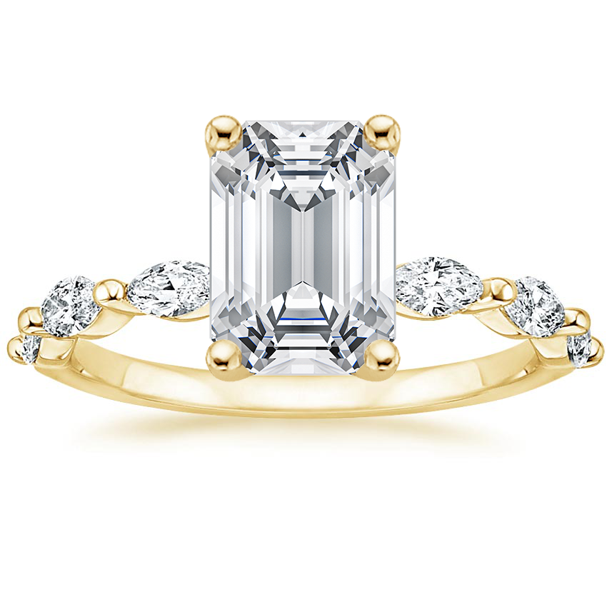 18K Yellow Gold Joelle Diamond Ring (1/3 ct. tw.), large top view