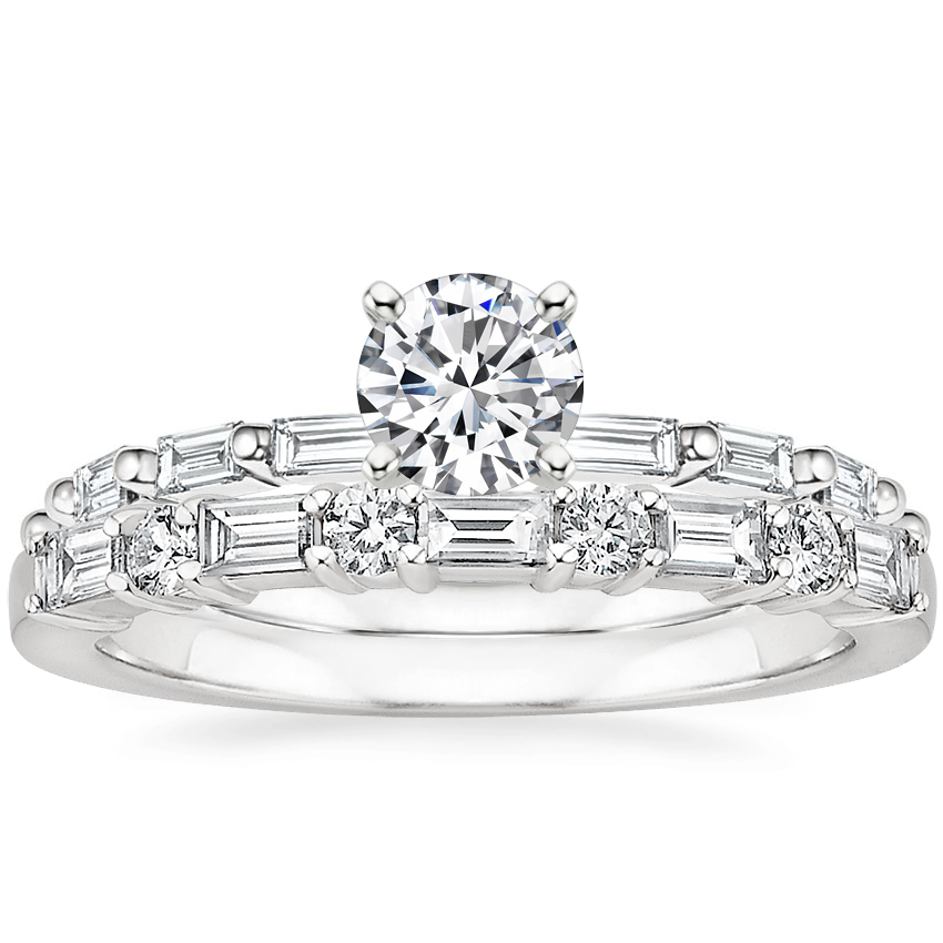 18K White Gold Dominique Diamond Ring 1 3 ct. tw. with Leona