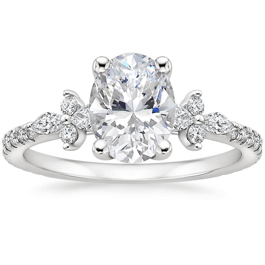 Platinum Iris Diamond Ring (1/3 ct. tw.), large top view
