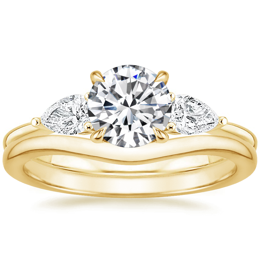 18K Yellow Gold Poetica Diamond Ring