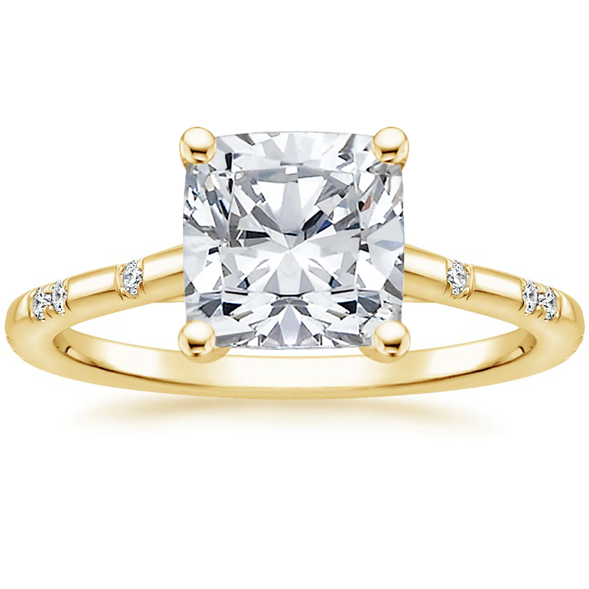 18K Yellow Gold Astra Diamond Ring, large top view