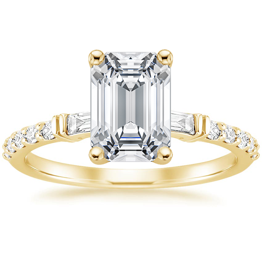 18K Yellow Gold Regency Diamond Ring (1/4 ct. tw.), large top view