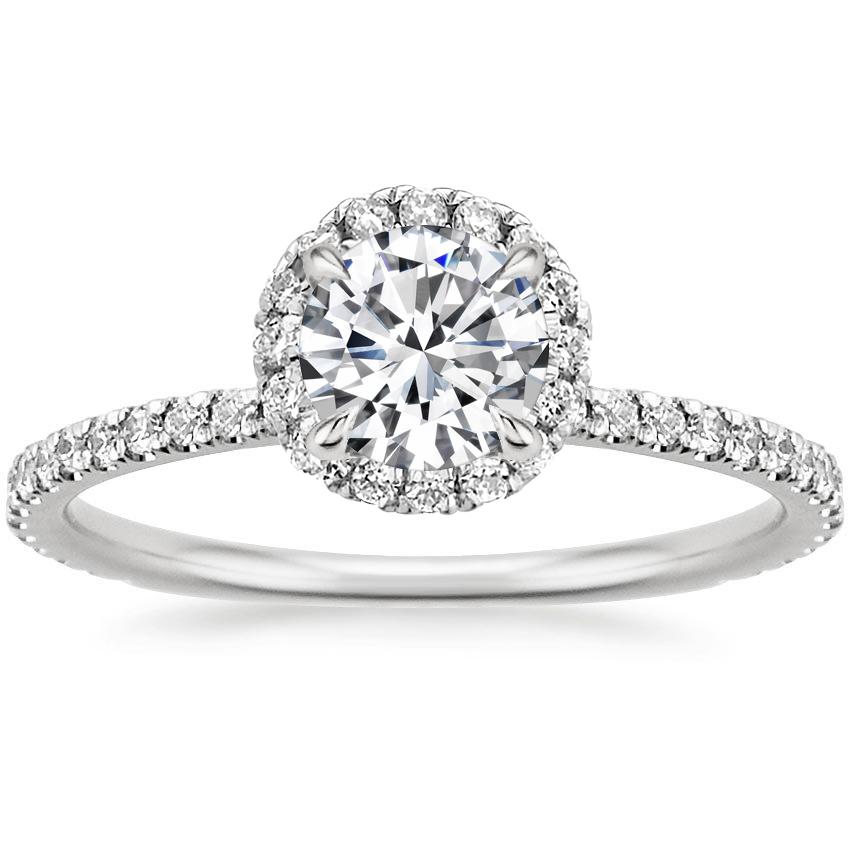 18k White Gold Waverly Diamond Ring 12 Ct Tw