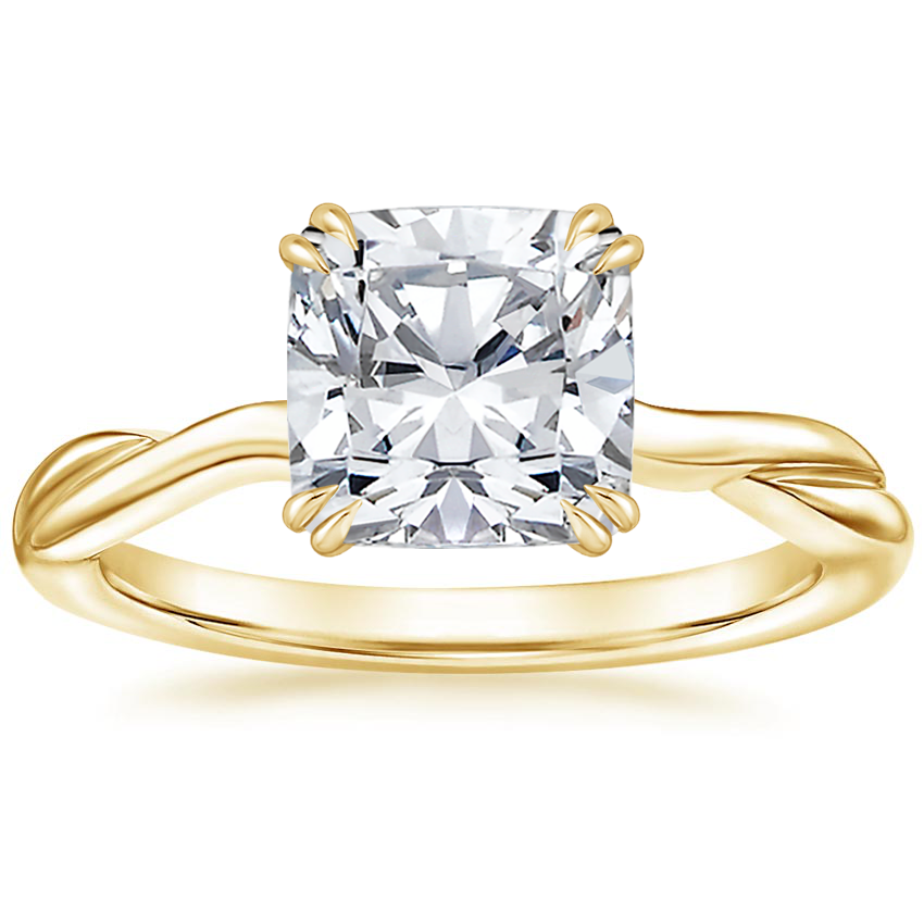 18K Yellow Gold Alouette Ring, large top view