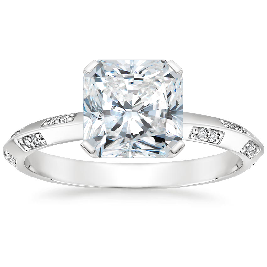 18K White Gold Marlowe Diamond Ring, large top view