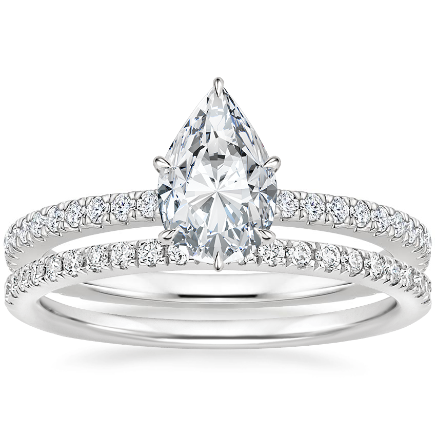 Gala Diamond Ring with Ballad Diamond Ring (1/6 in 18K