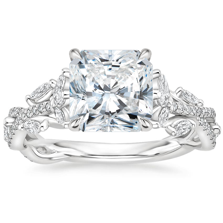 18K White Gold Luxe Secret Garden Diamond Ring (3/4 ct. tw.), large top view