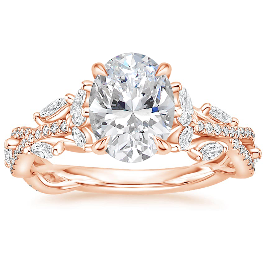 14K Rose Gold Luxe Secret Garden Diamond Ring (3/4 ct. tw.), large top view