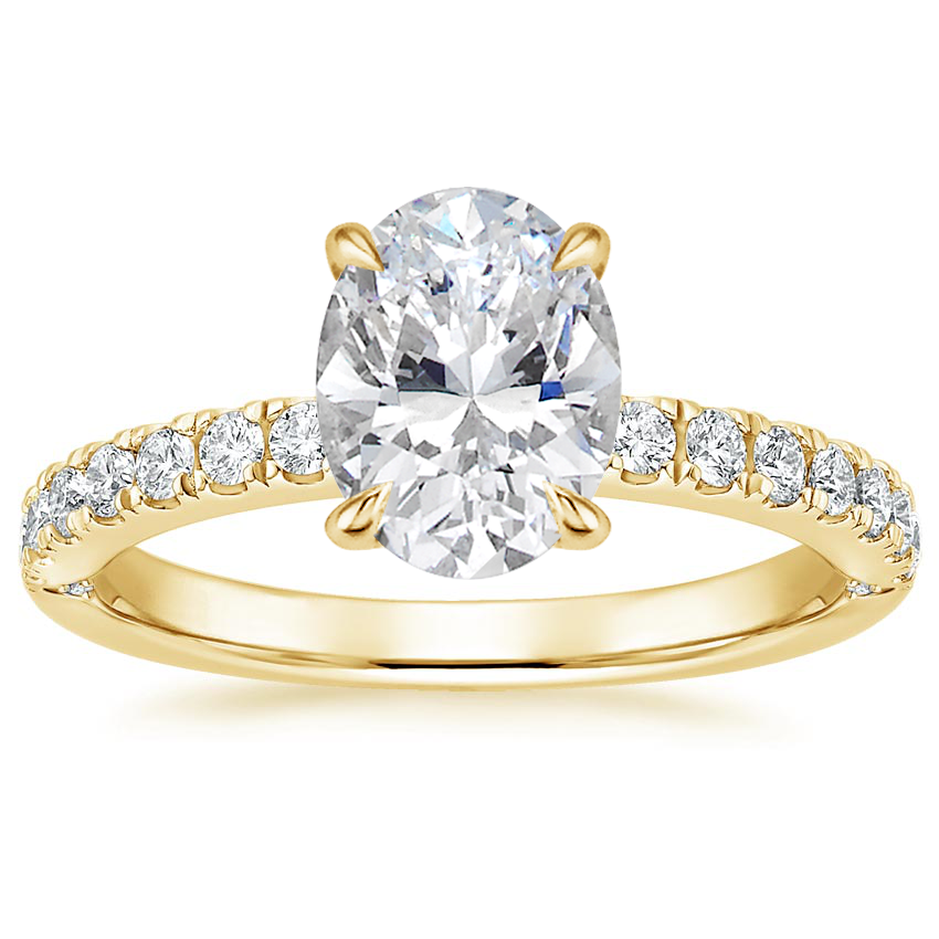 18K Yellow Gold Heritage Diamond Ring (1/3 ct. tw.), large top view