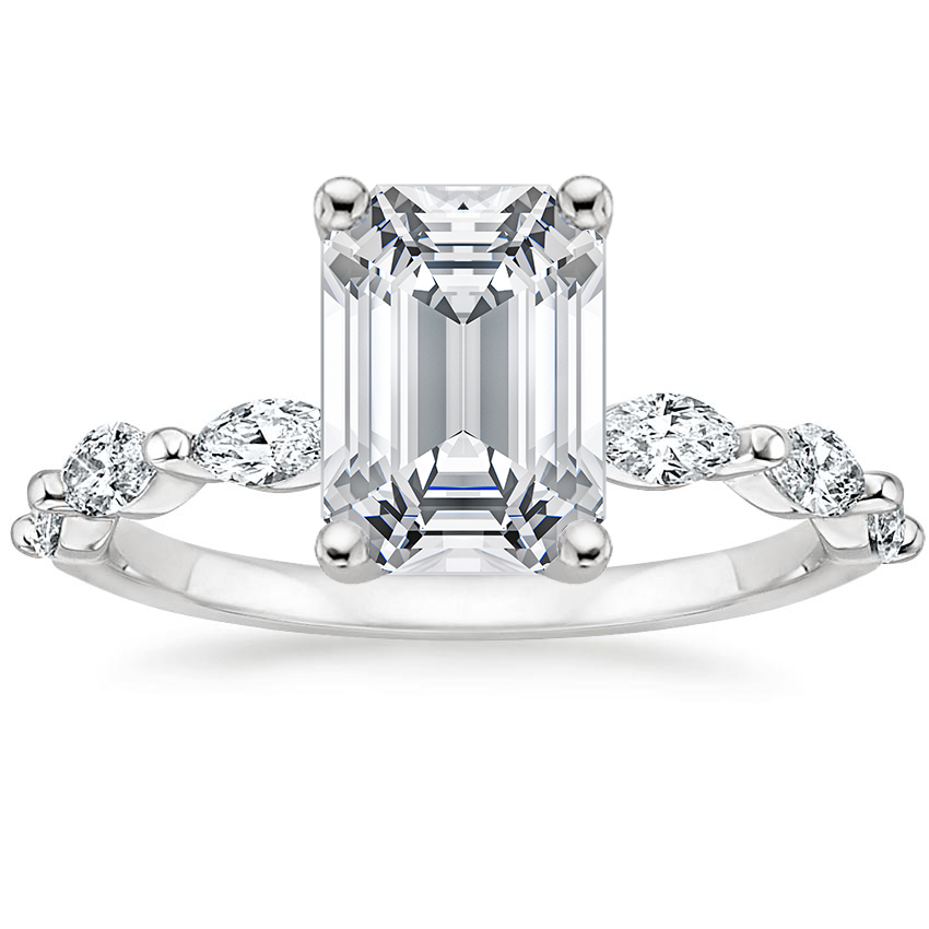 18K White Gold Joelle Diamond Ring (1/3 ct. tw.), large top view