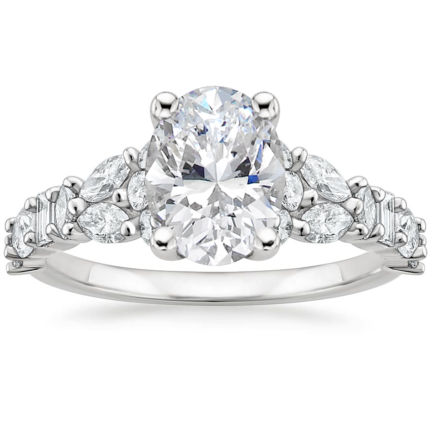 18K White Gold Mireille Diamond Ring (1 ct. tw.), large top view