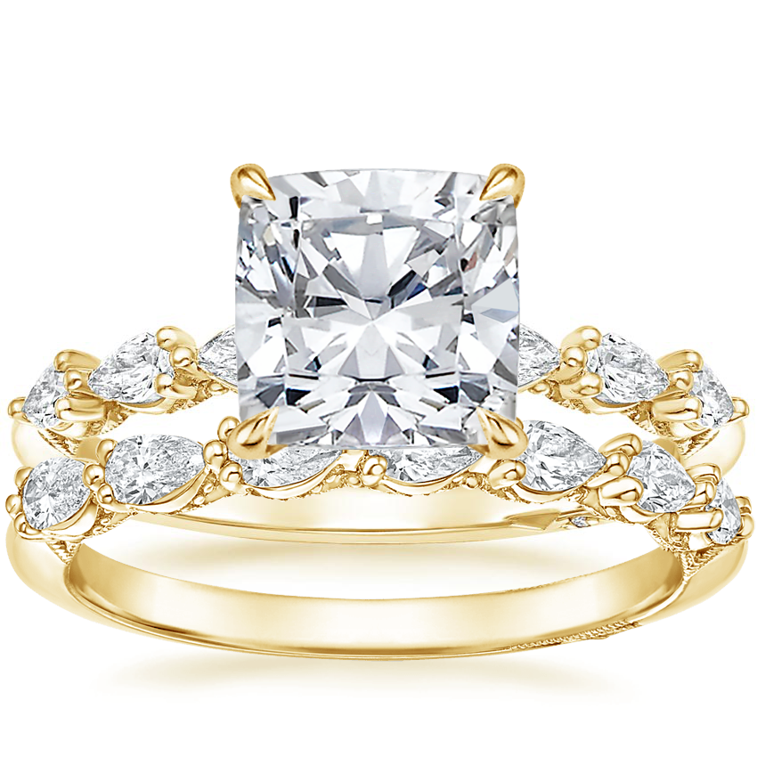 Tacori pear engagement ring top