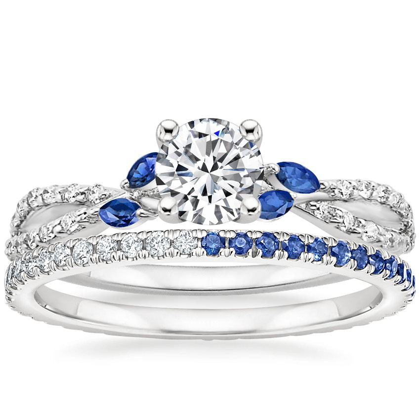Brilliant earth white sapphire top