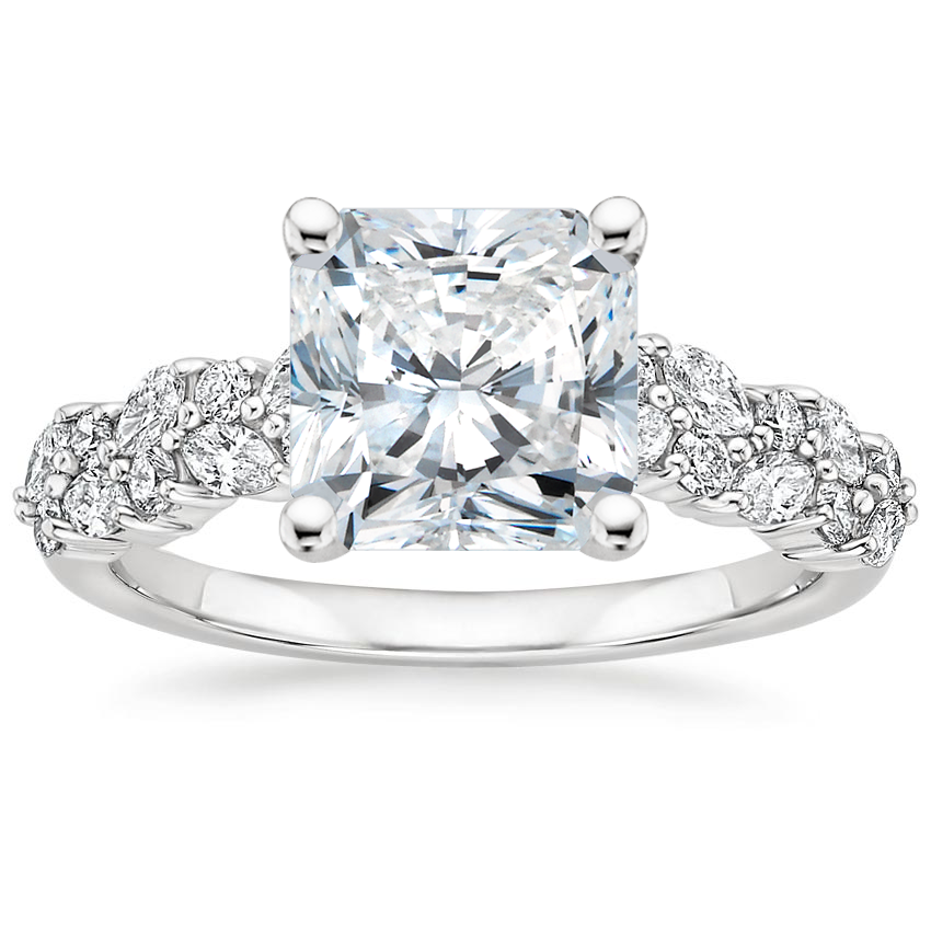 18K White Gold Jardiniere Diamond Ring (1/2 ct. tw.), large top view