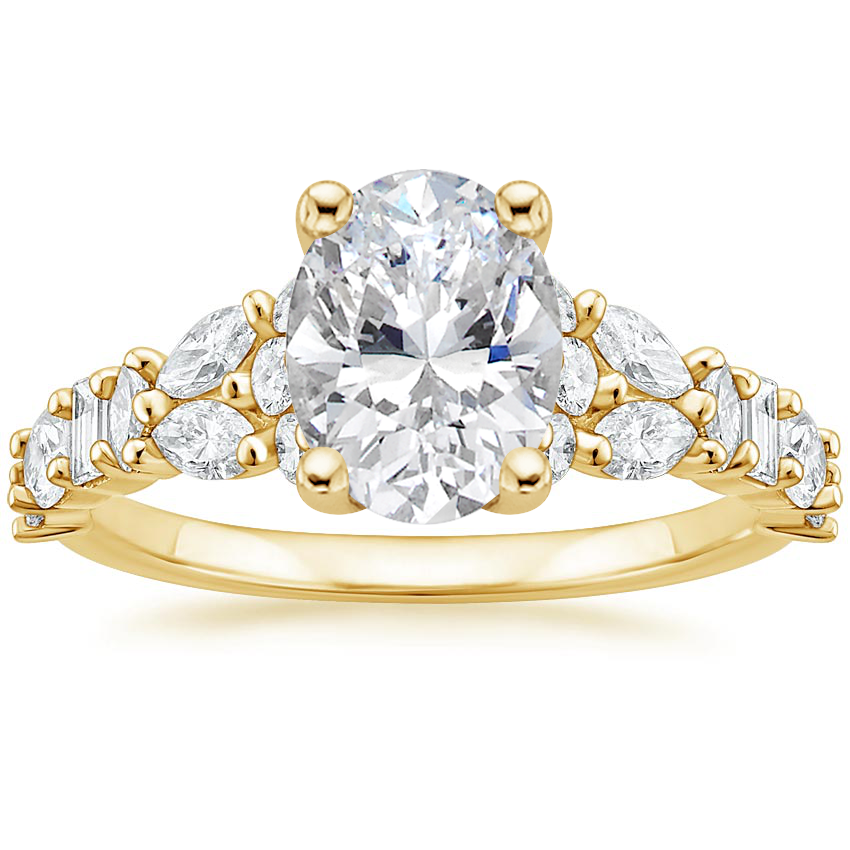 18K Yellow Gold Mireille Diamond Ring (1 ct. tw.), large top view