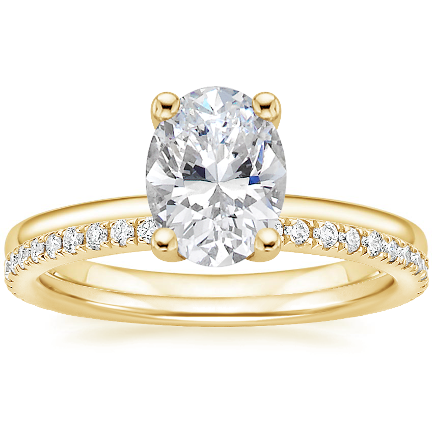 Sydney Perfect Fit Diamond Ring with Luxe Ballad Diamond Ring (1/4