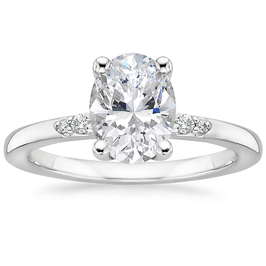 18K White Gold Petite Perfect Fit Diamond Ring with Whisper Diamond ...