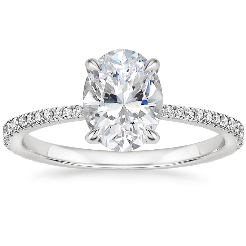 18K White Gold Luxe Everly Diamond Ring (1/3 ct. tw.), large top view