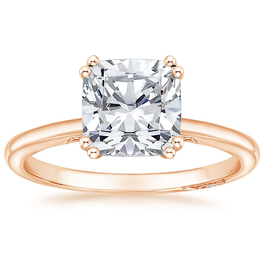 18K Rose Gold Simply Tacori Delicate Drape Diamond Ring, large top view