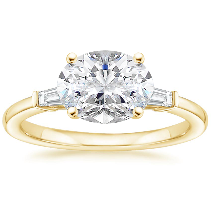 East West Tapered Baguette Diamond Ring Brilliant Earth